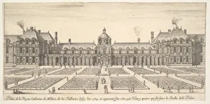 Della Bella Prints: The palace of Catherine de Medici, called the Tuilleries, from Various views of remark