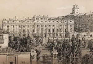 Alba Collection: Palace of the Dukes of Alba and Berwick, Liria Palace, building 18th century, destroyed