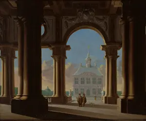 Spacious Prints: Palace Entrance-Architectural Study, 1656. Creator: Daniel de Blieck