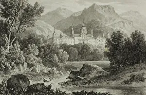 Jd Harding Prints: Palace of Escurial, 1824. Creator: James Duffield Harding