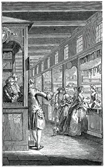 Shopping Arcade Prints: The Palace Galleries, (1885). Artist: Hubert Francois Gravelot