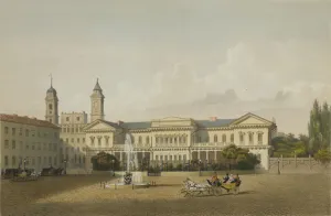 Philippe 1813 After 1879 Prints: Palace of the Governor-General of Lithuania (Presidential Palace) in Vilnius, c1850