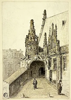 Frederick Nash Prints: Palace of Justice, Rouen, n.d. Creator: Unknown