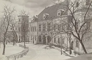 Bromine Silver Print Prints: Palace of the Krakow Bishops - eastern facade, Kielce, between 1920-1930. Creator: Unknown