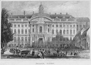 Busy Gallery: Palace, Liege, 1850. Artist: R Brice