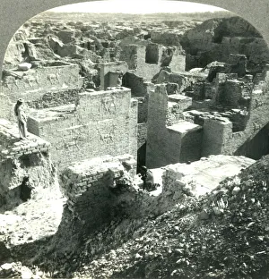 6th Century Bc Prints: Palace of Nebuchadnezzar (6th Century B. C. ) and Desolate Ruins of Once Mighty Babylon