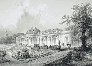 Sanssouci Prints: Palace of San Souci, early 19th century. Creator: Unknown
