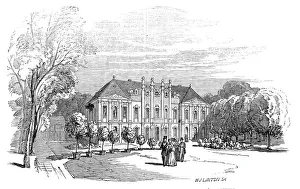 Honeysuckle Prints: Palace of Tenneburg - from His Royal Highness Prince Alberts drawing, 1845. Creator: W