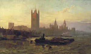 George Vicat Cole Prints: The Palace of Westminster, 1892. Artist: George Vicat Cole