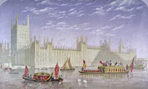 Barry Gallery: The Palace of Westminster, London, c1850. Artist: Kronheim & Co