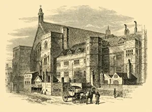 Religious Tract Prints: Palace Yard in the Eighteenth Century, 1881. Creator: Unknown
