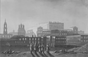 Palaces of Pashov Menzikov, Apraxin &c. Belgorod, Moscow, 1817. Artist: I Clark Palaces of Pashov Menzikov, Apraxin &c. Belgorod, Moscow, 1817. Artist: I Clark