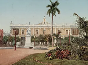 Photochrom Print Prints: Palacio del Gobierno General, Habana, c1900. Creator: William H. Jackson