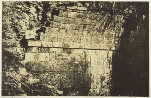 Maya Prints: Palais Du Cirque aChichen-Itza, Interieur d une salle, 1859