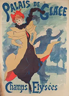 Typeface Prints: Palais De Glace. Champs Elysees, 1893. Creator: Jules Cheret