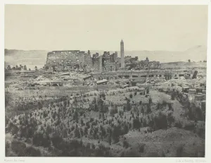 Palais de Karkak, Vue générale des Ruines, Prise a l'est; Thèbes Palais de Karkak, Vue générale des Ruines, Prise a l'est; Thèbes