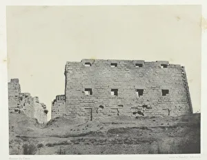 Thebes As Said Egypt Prints: Palais de Karnak, Grands Pylones du Sud-Ouest;Thebes, 1849 / 51, printed 1852