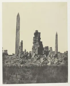 Thebes As Said Egypt Prints: Palais de Karnak, Les Obelisques;Thebes, 1849 / 51, printed 1852