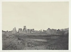 Senusret I Prints: Palais de Karnak, Propylees du Sud;Thebes, 1849 / 51, printed 1852