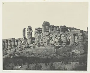 Thebes As Said Egypt Prints: Palais de Karnak, Salle Hypostyle, Prise al Angle Nord-Est;Thebes, 1849 / 51
