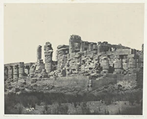 Camp Maxime Du Gallery: Palais de Karnak, Salle Hypostyle, Prise al Angle Nord-Est;Thebes, 1849 / 51