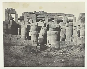 Thebes As Said Egypt Prints: Palais de Karnak, Salle Hypostyle Prise au Nord;Thebes, 1849 / 51, printed 1852