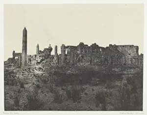 Palais de Karnak, Vue Générale des Ruines, Prise au Nord; Thèbes, 1849/51 Palais de Karnak, Vue Générale des Ruines, Prise au Nord; Thèbes, 1849/51