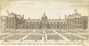 Tuileries Prints: Palais de la Reyne Catherine de Medicis, 1650/1655. Creator: Israel Silvestre