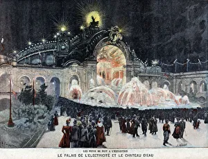 1900 Paris Exposition Prints: Palais de l'Électricité. Exposition universelle de 1900