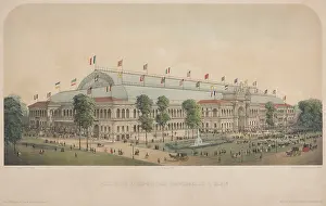 Petit Prints: Palais de l'exposition universelle a Paris (Le palais de l'Industrie a Paris)