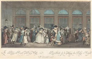 Palais Du Louvre Prints: The Palais Royal - Gallerys Walk / Promenade de la Gallerie du Palais Royal, 1787