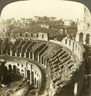 Limestone Prints: Palatine hill, southwest from the Colosseum, Rome, c1909. Creator: Unknown