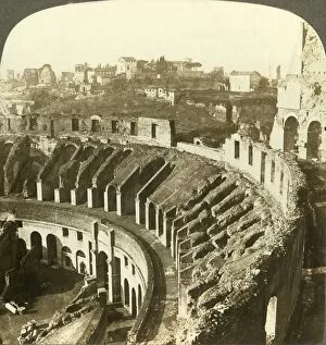 Colosseum Gallery: Palatine hill, southwest from the Colosseum, Rome, c1909. Creator: Unknown