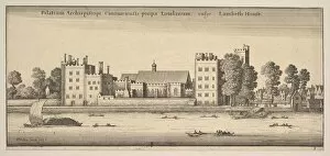 Lambeth Gallery: Palatium Archiepiscopi Cantuariensis propae Londinum vulgo Lambeth House (Lambeth House