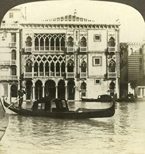 On The Move Collection: Palazzo Ca d Oro, home of an old merchant of Venice, (N.E.), Italy, c1909. Creator: Unknown