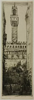 Town Hall Gallery: Palazzo Vecchio, Florence, 1909. Creator: Donald Shaw MacLaughlan