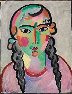 The Pale Girl with Grey Pigtails, c. 1916