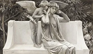 Will Hicok Low Prints: Pale Grew Her Immortality, For Woe of All These Lovers, 1885. Creator: Will H. Low