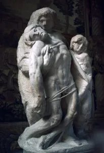 Simoni Prints: The Palestrina Pieta by Michelangelo, 15th century. Artist: Michelangelo Buonarroti