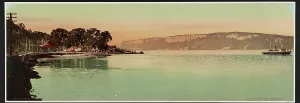 W H Jackson Co Prints: Palisades of the Hudson River, N.Y. c1900. Creator: William H. Jackson