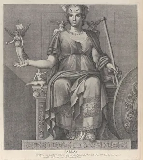 Swans Prints: Pallas, 1680-1741. Creator: Giovanni Girolamo Frezza