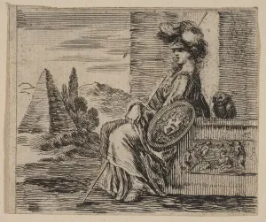 De Saint Sorlin Gallery: Pallas, from Game of Mythology (Jeu de la Mythologie), 1644