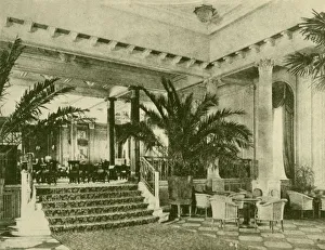 Shipping Line Gallery: Palm Court and Lounge in the Majestic, c1930. Creator: Unknown