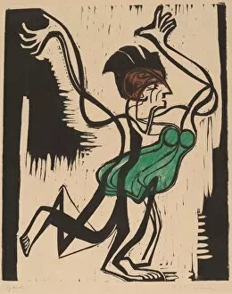 Die Brucke Gallery: Palucca, 1930. Creator: Ernst Kirchner