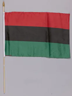 Political Event Prints: Pan African flag used at the Million Man March 20th Anniversary, 2015. Creator: Unknown