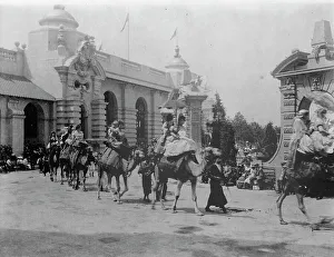 Cyanotypes 1900 1910 Gmgpc Prints: Pan-American midway parade, 1901. Creator: Frances Benjamin Johnston