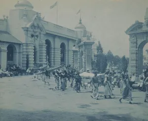 Cyanotypes 1900 1910 Gmgpc Prints: Pan-American midway parade, Buffalo, N.Y. 1901. Creator: Frances Benjamin Johnston