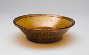 Amber Collection: Pan, c. 1825. Creator: Mantua Glass