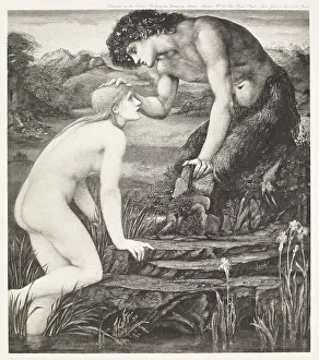 Appearing Prints: Pan and Psyche, c1870s, (1900). Creator: Unknown