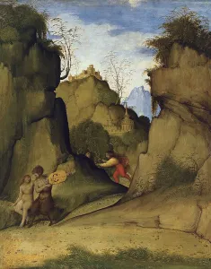 Serenade Prints: Pan and Syrinx, 1510. Creator: Giovanni Agostino da Lodi